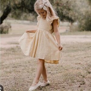 NORALEE Provence Dress and Bodysuit 12m 🍋 lemon gingham yellow NWT Nora Lee